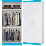 Guarda-Roupa Duster 2 Portas Branco-Azul Albatróz