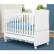 Berço Mini Cama Amore 230 Branco-Branco Qmovi