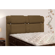 Cabeceira Casal Duquesa Para Cama Box 140CM Nobuck Marrom Taupe 0030 Simbal