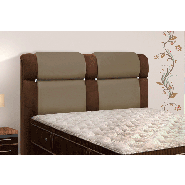 Cabeceira Casal Duquesa Para Cama Box 140CM Nobuck Marrom Taupe e Marrom Chocolate 0140 Simbal