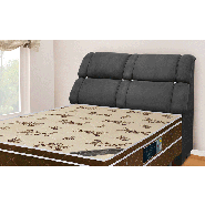 Cabeceira De Casal Imperador 160CM Nobuck Cinza Escuro 0579 Simbal