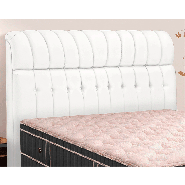 Cabeceira Casal Condessa Para Cama Box 140CM Helanca Branco 0060 Simbal