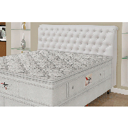 Cabeceira Solteiro Imperatriz Para Cama Box 90CM Helanca Branco 0060 Simbal