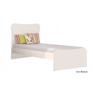 Cama Solteiro Juvenil Doce Magia Branco/Branco/Branco Qmovi