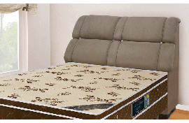 Cabeceira De Casal Imperador 140CM Nobuck Marrom Taupe 0030 Simbal