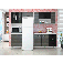 Cozinha Compacta Manuela 4/5 Peças Branco-Grigio-Preto Poquema