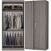 Guarda-Roupa De Canto Duster 1 Porta Platina-Preto Albatróz