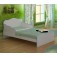 Mini Cama 113 Doce Sonho Branco-Azul Qmovi